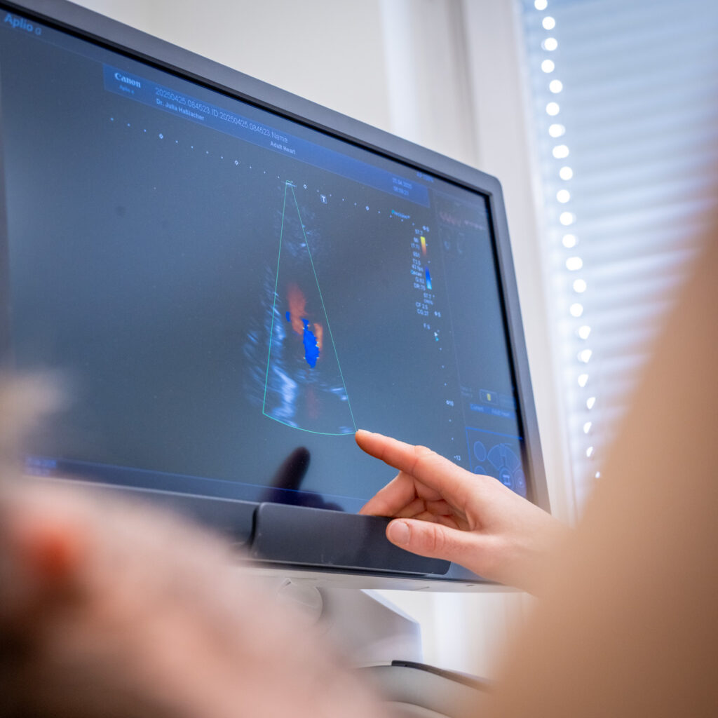 Ultraschalluntersuchung in der internistischen Praxis in Innsbruck